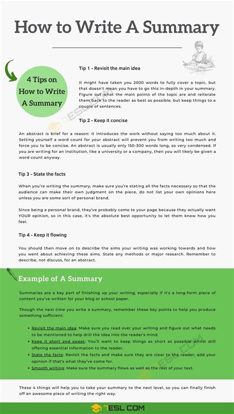 How to Write a Summary .